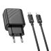 Зарядний пристрій з кабелем Type-C/Apple Lightning 1 м HOCO CS22A Value 30 W чорний Зарядний пристрій з кабелем Type-C/Apple Lightning 1 м HOCO CS22A Value 30 W чорний