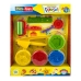 Набір тіста для ліплення 4 кольори Play Toys PT6785 застигаючий з інструментами