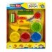 Набір тіста для ліплення 4 кольори Play Toys PT6785 застигаючий з інструментами Набір тіста для ліплення 4 кольори Play Toys PT6785 застигаючий з інструментами