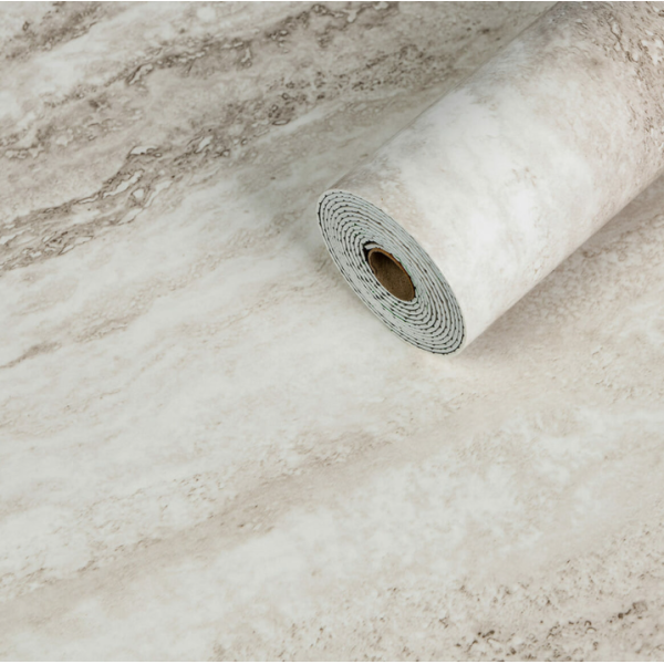 Самоклеюча вінілова плитка в рулоні 600х3000х2мм Перламутровий мармур Глянсова SW-00001283 new