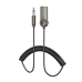 Bluetooth-ресивер BOROFONE BC56 Peaceful car USB AUX сірий