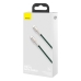 Кабель Type-C/Apple Lightning 1 м Baseus Cafule Series Metal 20 Вт зелений