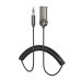 Bluetooth-ресивер BOROFONE BC56 Peaceful car USB AUX сірий
