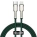 Кабель Type-C/Apple Lightning 1 м Baseus Cafule Series Metal 20 Вт зелений Кабель Type-C/Apple Lightning 1 м Baseus Cafule Series Metal 20 Вт зелений