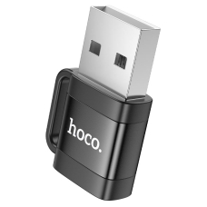 Адаптер HOCO UA31D USB male to Type-C female USB2.0 adapter Black new