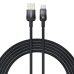 Кабель USB/Type-C 1 м Baseus Discolor 100 Вт чорний Кабель USB/Type-C 1 м Baseus Discolor 100 Вт чорний