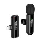 Мікрофон конденсаторний петличний HOCO L20 Fair Apple Lightning для смартфона Bluetooth чорний