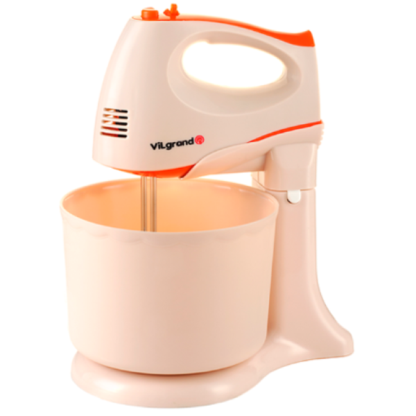 Міксер стаціонарний з чашею Vilgrand VHM3017B 300 Вт 5 швидкостей бежевий