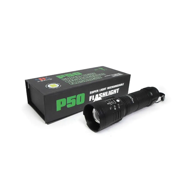 Ліхтар ручний акумуляторний Bailong BL-8900-P50 чорний