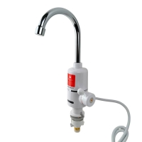 Електронагрівач проточний Grunhelm EWH-1X-3G нижнє підведення вертикальний 3000 Вт білий