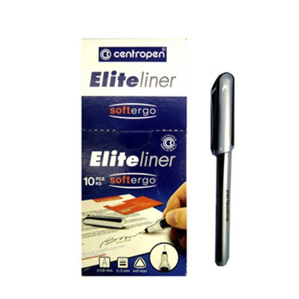 / Ручка-линер "Centropen" чёрн 4721 (0,3)  (10)