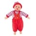 Пупс Сміхотун X1428-1 у червоному комбінезоні зі звуковими ефектами 35 см