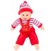 Пупс Сміхотун X1428-1 у червоному комбінезоні зі звуковими ефектами 35 см