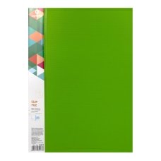 Папка з притиском А4 Optima 31277 Clip пластик зелений