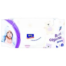 Серветки вологі дитячі ARO з клапаном 100шт