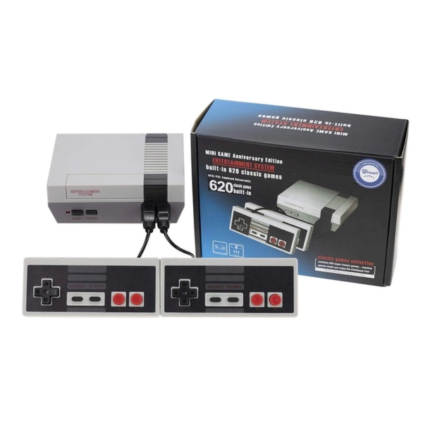 / Ігрова консоль приставка Mini Game 620 built-in з 2 джойстиками, сірий