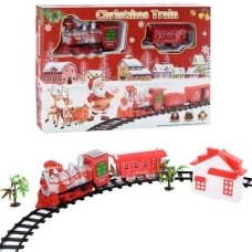 Залізниця з колією та станцією Christmas Train 820-1 звукові та світлові ефекти 101 см