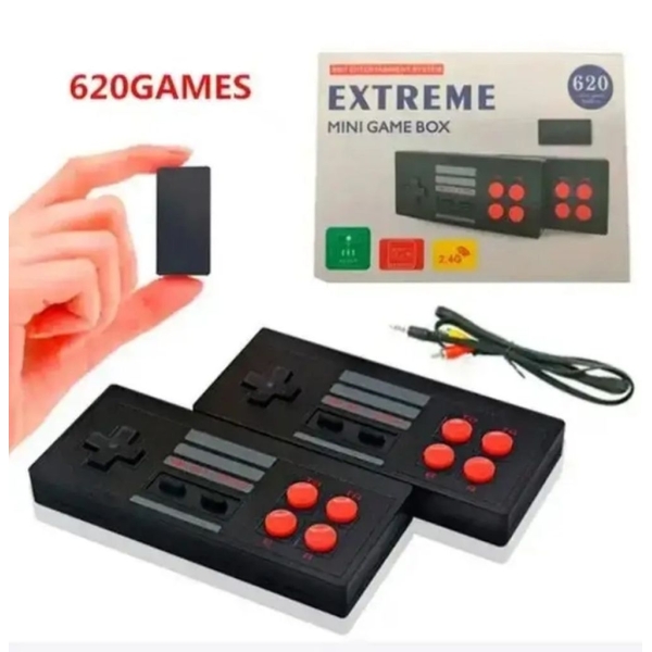 / Ігрова консоль приставка U-Box Extreme mini game box, 620 ігор, з 2 джойстиками, чорний