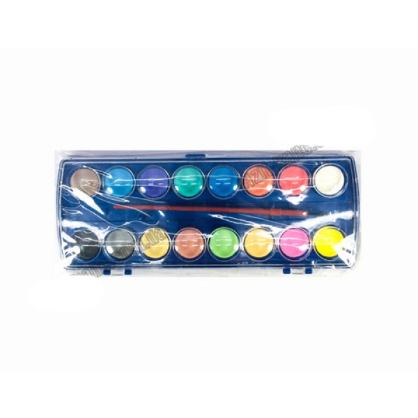 / Акварель сухая 16 цветов пластик