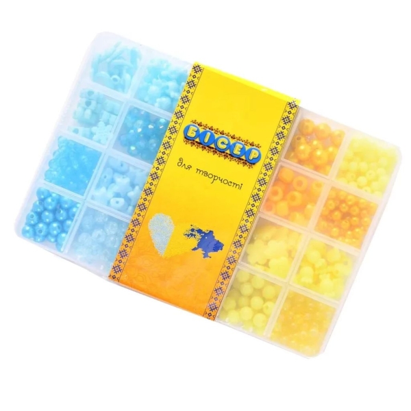 Набір для дитячої творчості PL-15/01/04 виготовлення прикрас блакитний з жовтим