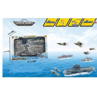 / Набір з транспортом T074A (18шт) морський флот, під,лодка new