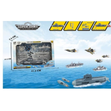 Набір з транспортом T074A (18шт) морський флот, під,лодка new