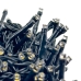 Світлодіодна гірлянда-нитка вулична чорний дріт 300 LED ліхтарики 30 м білий