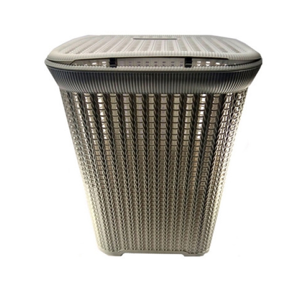 / Кошик для білизни В'язка, з кришкою, 42*33*51см, сірий