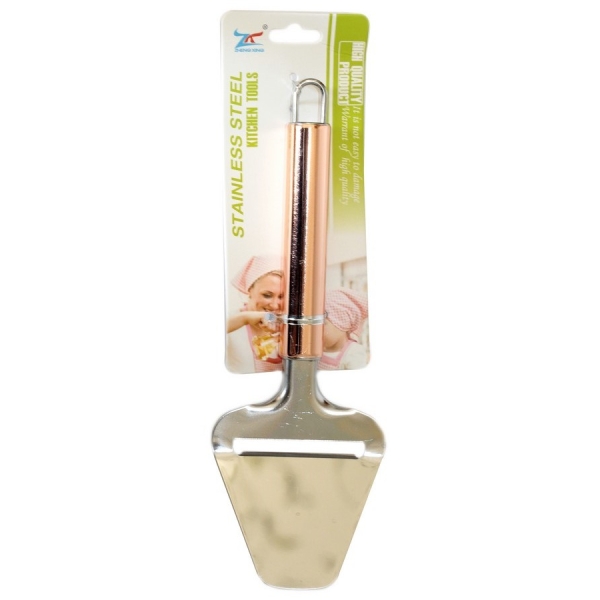 / Ніж для сиру з ручкою кольору рожевого золота