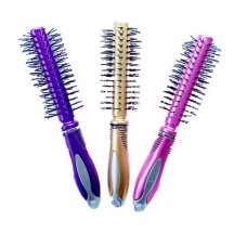 / Щітка для вкладання волосся 2011 кругла, з пластиковим ворсом, 17см