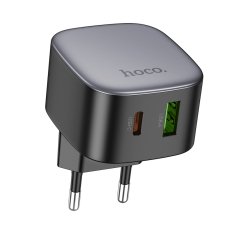 Зарядний блок живлення USB+Type-C HOCO CS32A Rise 20 W 12 V 1.67 A чорний