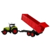 Іграшковий трактор з причепом AP9921 світлові та звукові ефекти 36 см зелений з червоним