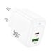 Зарядний блок живлення USB+Type-C HOCO CS55A Surplus 30 W білий
