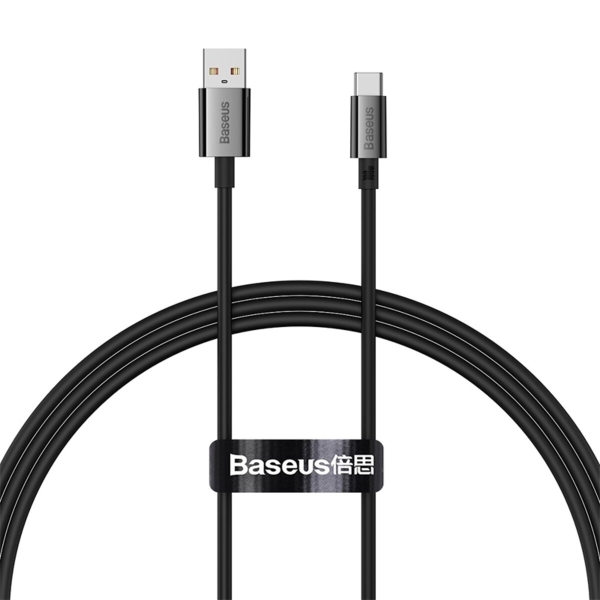 Кабель USB/Type-C 1 м Baseus Superior 100 Вт чорний