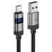 Кабель USB/Type-C 1.2 м ACEFAST C15-04 з дисплеєм 66 Вт 3 А чорний