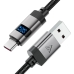 Кабель USB/Type-C 1.2 м ACEFAST C15-04 з дисплеєм 66 Вт 3 А чорний