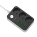 Мережевий фільтр-подовжувач 3 розетки LDNIO SE3631 6хUSB 3.4 А 2 м чорний