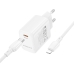 Зарядний пристрій з кабелем Tурe-C/Apple Lightning 1 м BOROFONE ВN28 30 W 2.5 А 12 V білий