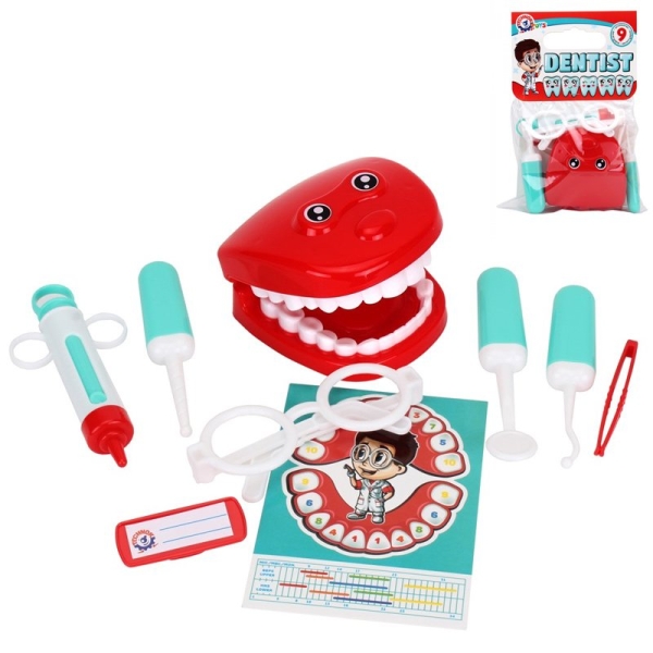 Дитячий ігровий набір 9в1 Стоматолог Technok Toys 6641 зі щелепою