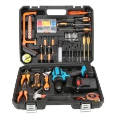 Дриль-шуруповерт акумуляторний AT-CD2101-102 з набором інструментів блакитний