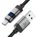 Кабель USB/Type-C 1.2 м ACEFAST C15-04 з дисплеєм 66 Вт 3 А чорний Кабель USB/Type-C 1.2 м ACEFAST C15-04 з дисплеєм 66 Вт 3 А чорний