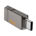 Флеш пам'ять USB 64 GB Hoco UD14 Clever Type-C+USB 3.2 сірий Флеш пам'ять USB 64 GB Hoco UD14 Clever Type-C+USB 3.2 сірий
