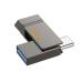 Флеш пам'ять USB 64 GB Hoco UD14 Clever Type-C+USB 3.2 сірий Флеш пам'ять USB 64 GB Hoco UD14 Clever Type-C+USB 3.2 сірий