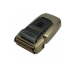 Тример для стрижки волосся та бороди з шейвером 2в1 VGR V-641 USB з дисплеєм 4 насадки золотистий