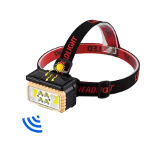 Ліхтар налобний світлодіодний Bailong LY-805S акумуляторний чорний з червоним