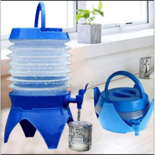 / Складаний портативний диспенсер на 3.5 л. для води та напоїв пляшка з краном для пива new