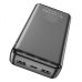 Універсальна мобільна батарея 20000 mAh Hoco J100A High-ranking 10.5 W повербанк чорний