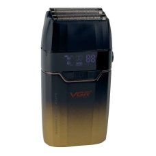 Електробритва шейвер VGR V-308 з дисплеєм чорний з золотистим