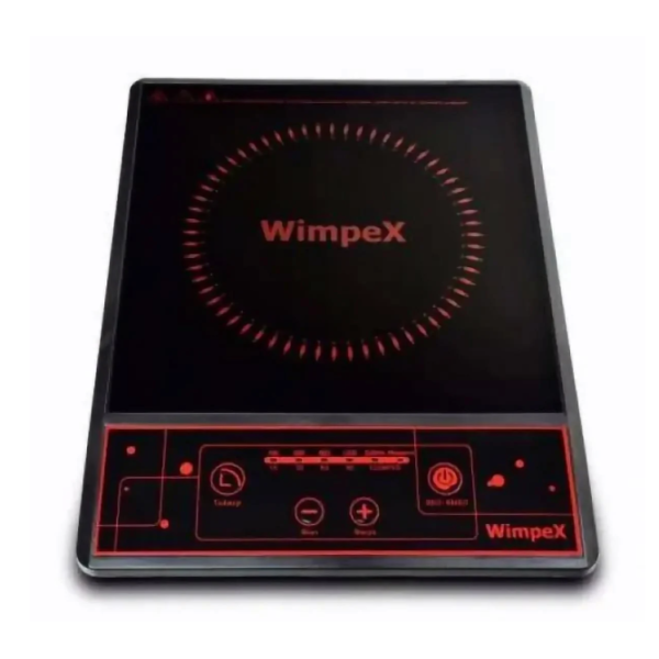 Інфрачервона настільна портативна плита на 1 конфорку Wimpex WX-1322 2000 Вт, чорний new