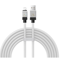 Кабель USB/Apple Lightning 2 м Baseus CoolPlay 2.4 А білий